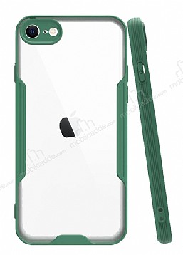 Eiroo Painted iPhone SE 2020 Yeil Silikon Klf