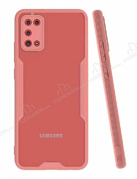 Eiroo Painted Samsung Galaxy A02s Kamera Korumal Pembe Klf