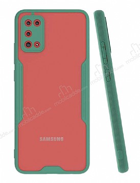 Eiroo Painted Samsung Galaxy A02s Kamera Korumal Yeil Klf
