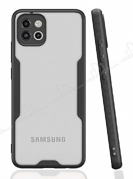 Eiroo Painted Samsung Galaxy A03 Kamera Korumal Siyah Klf