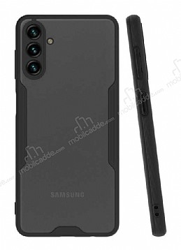 Eiroo Painted Samsung Galaxy A04s Kamera Korumal Siyah Klf