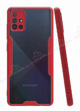 Eiroo Painted Samsung Galaxy A51 Krmz Silikon Klf