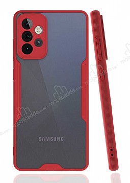 Eiroo Painted Samsung Galaxy A72 / A72 5G Kamera Korumal Krmz Klf