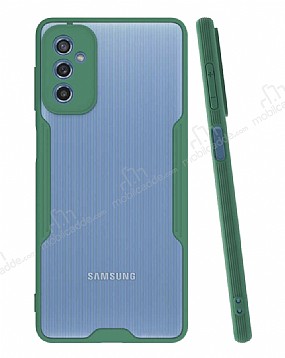 Eiroo Painted Samsung Galaxy M52 5G Yeil Silikon Klf