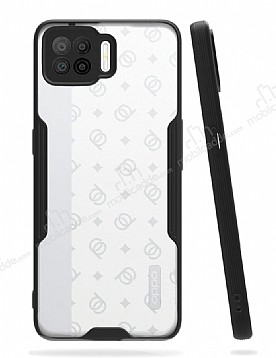 Eiroo Painted Oppo A73 Kamera Korumal Siyah Klf