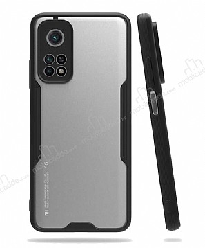 Eiroo Painted Xiaomi Mi 10T / Mi 10T Pro Kamera Korumal Siyah Klf