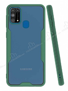 Eiroo Painted Samsung Galaxy M51 Yeil Silikon Klf