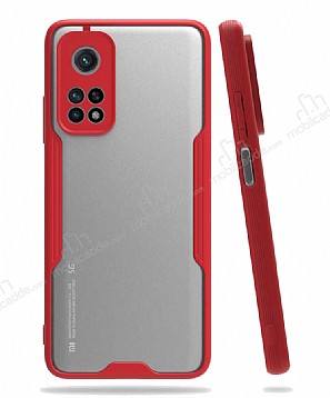 Eiroo Painted Xiaomi Mi 10T / Mi 10T Pro Kamera Korumal Krmz Klf