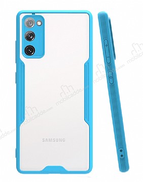 Eiroo Painted Samsung Galaxy S20 FE Mavi Silikon Klf