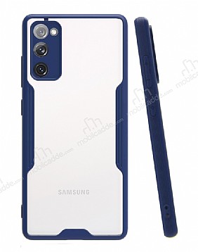Eiroo Painted Samsung Galaxy S20 FE Lacivert Silikon Klf