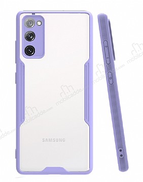 Eiroo Painted Samsung Galaxy S20 FE Mor Silikon Klf