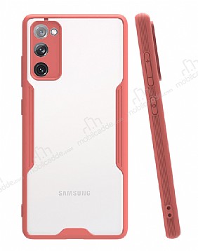 Eiroo Painted Samsung Galaxy S20 FE Pembe Silikon Klf