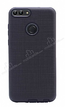 Eiroo Panther Huawei P Smart Silikon Kenarl Siyah Rubber Klf