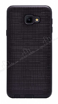 Eiroo Panther Samsung Galaxy J4 Core Silikon Kenarl Siyah Rubber Klf