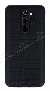 Eiroo Panther Xiaomi Redmi Note 8 Pro Silikon Kenarl Siyah Rubber Klf