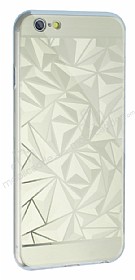 Eiroo Prism iPhone 6 Plus / 6S Plus Silikon Kenarl Gold Rubber Klf