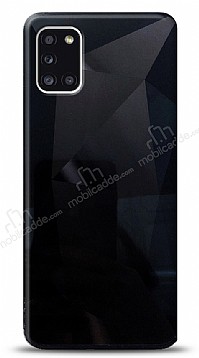 Eiroo Prizma Samsung Galaxy A31 Siyah Rubber Klf