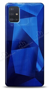 Eiroo Prizma Samsung Galaxy A51 Mavi Rubber Klf