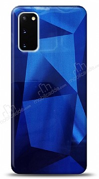 Eiroo Prizma Samsung Galaxy S20 Mavi Rubber Klf