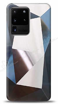 Eiroo Prizma Samsung Galaxy S20 Ultra Silver Rubber Klf