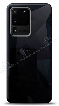 Eiroo Prizma Samsung Galaxy S20 Ultra Siyah Rubber Klf