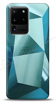 Eiroo Prizma Samsung Galaxy S20 Ultra Turkuaz Rubber Klf