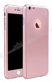Eiroo Protect Fit iPhone 6 / 6S 360 Derece Koruma Rose Gold Rubber Klf