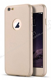Eiroo Protect Fit iPhone 6 / 6S 360 Derece Koruma Gold Rubber Klf
