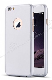 Eiroo Protect Fit iPhone 6 Plus / 6S Plus 360 Derece Koruma Silver Rubber Klf