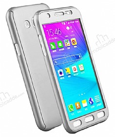 Zore GKK Ays Samsung Galaxy Grand Prime / Prime Plus 360 Derece Koruma Silver Rubber Klf