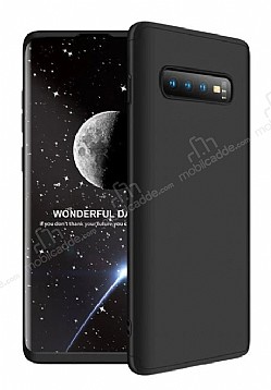 Zore GKK Ays Samsung Galaxy S10 360 Derece Koruma Siyah Rubber Klf