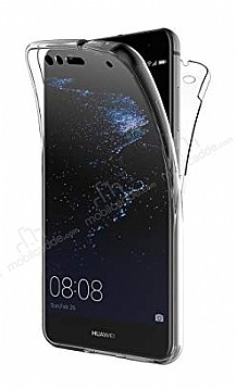 Eiroo Protection Huawei P Smart 360 Derece Koruma effaf Silikon Klf