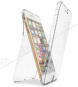 Eiroo Protection iPhone 7 / 8 360 Derece Koruma effaf Silikon Klf