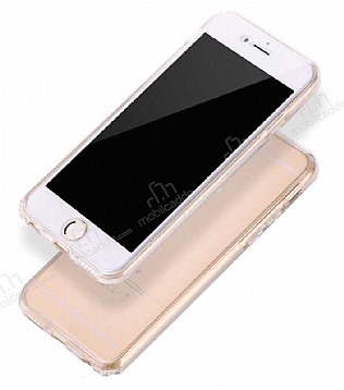 Eiroo Protection iPhone SE 2020 360 Derece Koruma effaf Silikon Klf