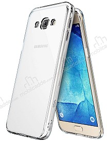 Eiroo Protection Samsung Galaxy A8 360 Derece Koruma effaf Silikon Klf