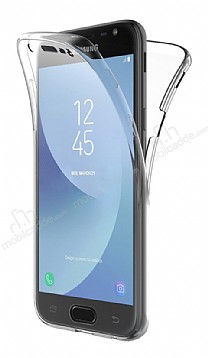 Eiroo Protection Samsung Galaxy J4 360 Derece Koruma effaf Silikon Klf