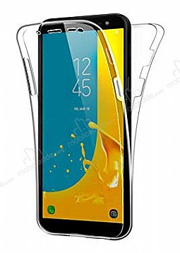 Eiroo Protection Samsung Galaxy J6 Plus 360 Derece Koruma effaf Silikon Klf