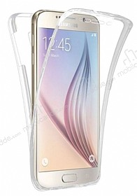 Eiroo Protection Samsung Galaxy J7 Prime / J7 Prime 2 360 Derece Koruma effaf Silikon Klf