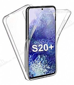 Eiroo Protection Samsung Galaxy S20 Plus 360 Derece Koruma effaf Silikon Klf