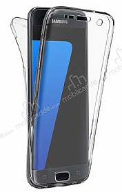 Eiroo Protection Samsung Galaxy S7 Edge 360 Derece Koruma effaf Silikon Klf