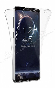 Eiroo Protection Samsung Galaxy S9 Plus 360 Derece Koruma effaf Silikon Klf