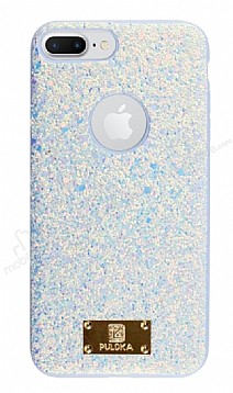 Eiroo Puloka iPhone 7 Plus / 8 Plus Iltl Mavi Silikon Klf
