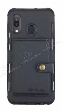 Eiroo Purse Samsung Galaxy A10S Czdanl Siyah Rubber Klf