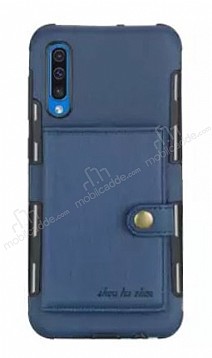 Eiroo Purse Samsung Galaxy A50S Czdanl Lacivert Rubber Klf