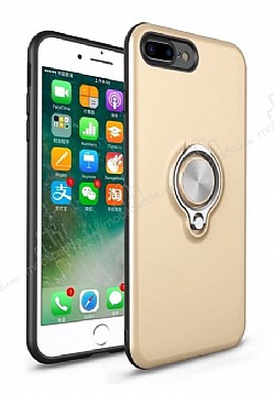 Eiroo Q-Armor iPhone 7 Plus / 8 Plus Selfie Yzkl Ultra Koruma Gold Klf