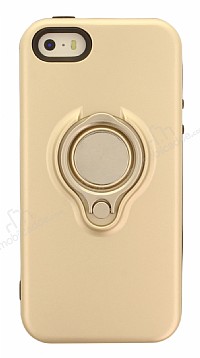 Eiroo Q-Armor iPhone SE / 5 / 5S Selfie Yzkl Ultra Koruma Gold Klf