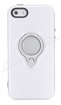 Eiroo Q-Armor iPhone SE / 5 / 5S Selfie Yzkl Ultra Koruma Silver Klf