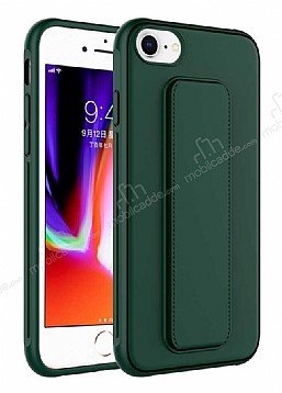 Eiroo Qstand iPhone SE 2020 Yeşil Silikon Kılıf