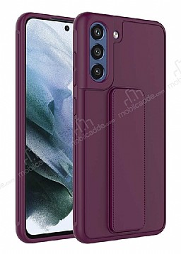 Eiroo Qstand Samsung Galaxy S21 FE 5G Mrdm Silikon Klf