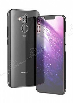 Eiroo Radiant Huawei Mate 20 Lite Siyah Kenarl effaf Silikon Klf